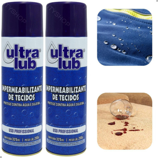 2 Impermeabilizante Sofá Tecidos Banco Estofado Spray 325ml