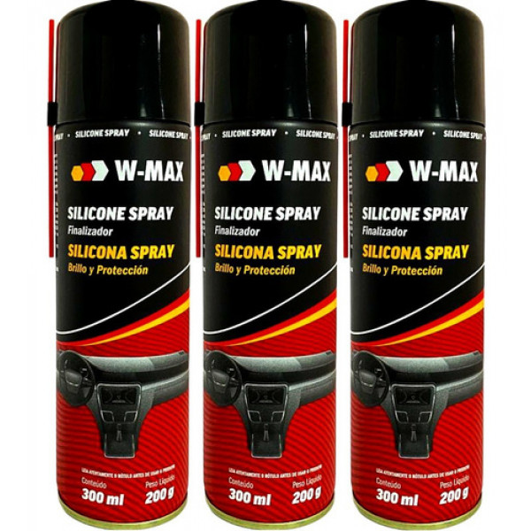 Silicone Spray W-max Wurth Automotivo Kit 3 Un.