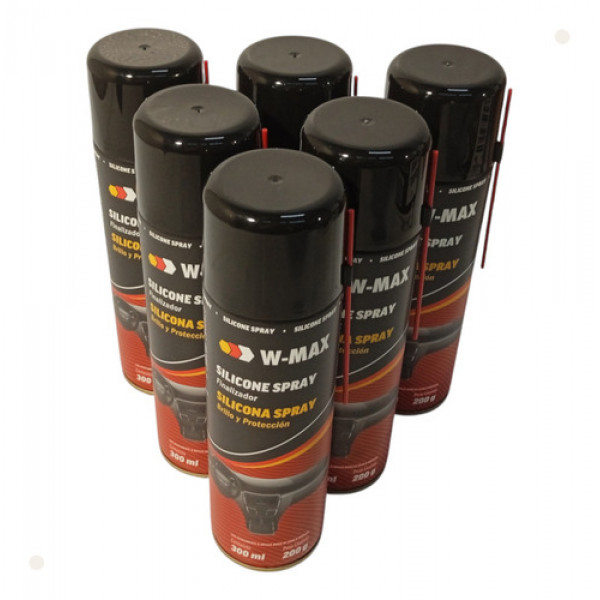 Silicone Spray W-max Wurth Automotivo Kit 6 Un.